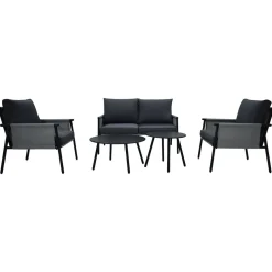 Quadrato Outdoor Loungeset »Textilen«, 5-teilig, aus witterungsbeständigen Material - B-Ware