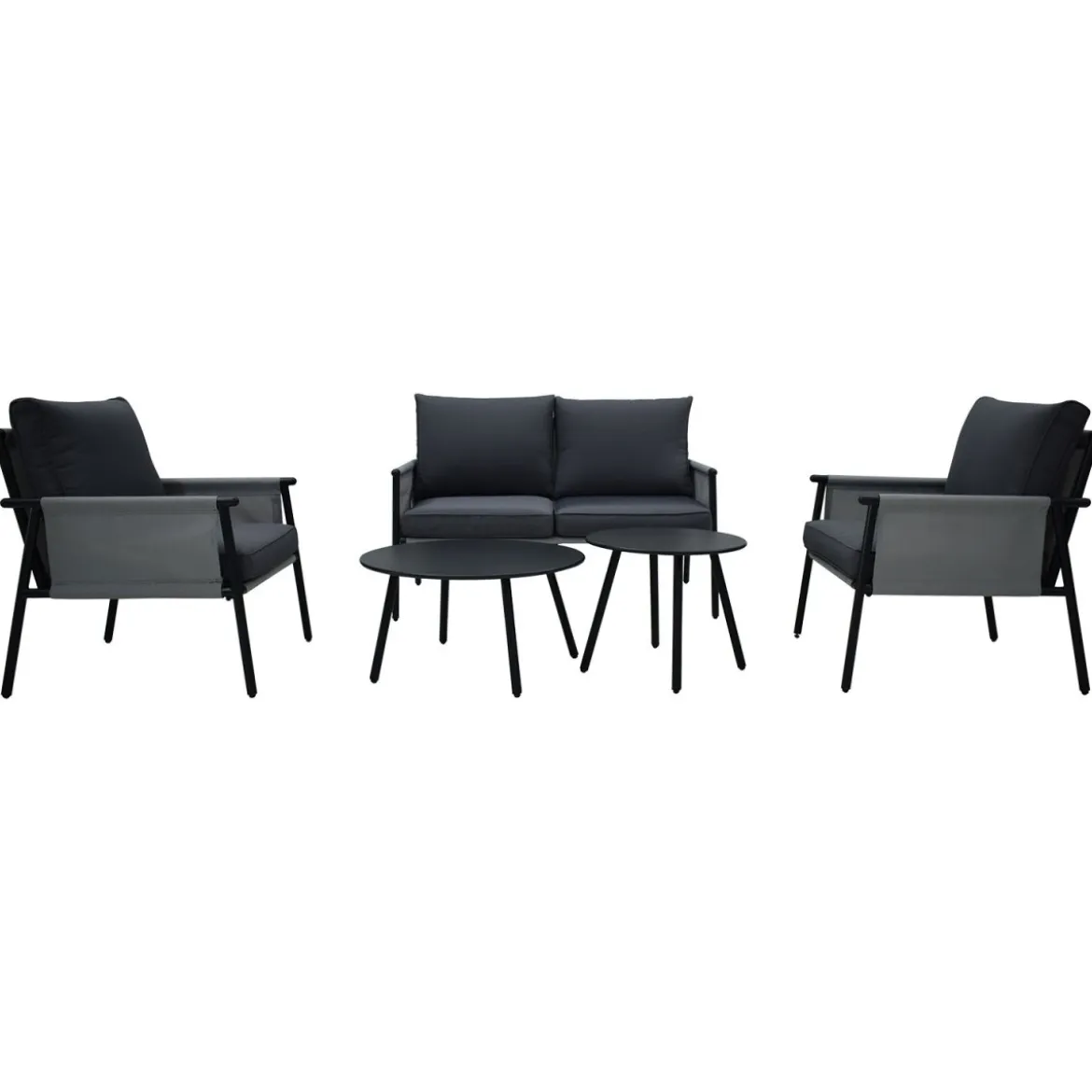 Quadrato Outdoor Loungeset »Textilen«, 5-teilig, aus witterungsbeständigen Material - B-Ware