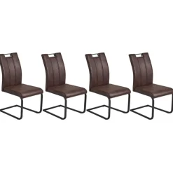 Reality Schwingstuhl Malaga 4-er Set (dunkelbraun) - B-Ware sehr gut