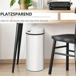 Ribelli Automatik-Mülleimer, mit Sensor, 50L, weiß - B-Ware Transportschaden Kosmetisch