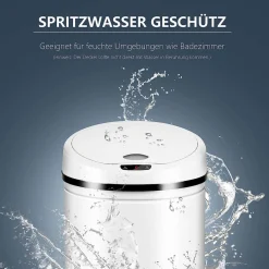 Ribelli Automatik-Mülleimer, mit Sensor, 50L, weiß - B-Ware Transportschaden Kosmetisch