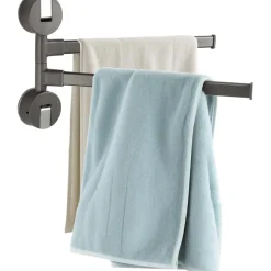 Ribelli Doppelter Handtuchhalter mit Saugnäpfe, grau - B-Ware sehr gut