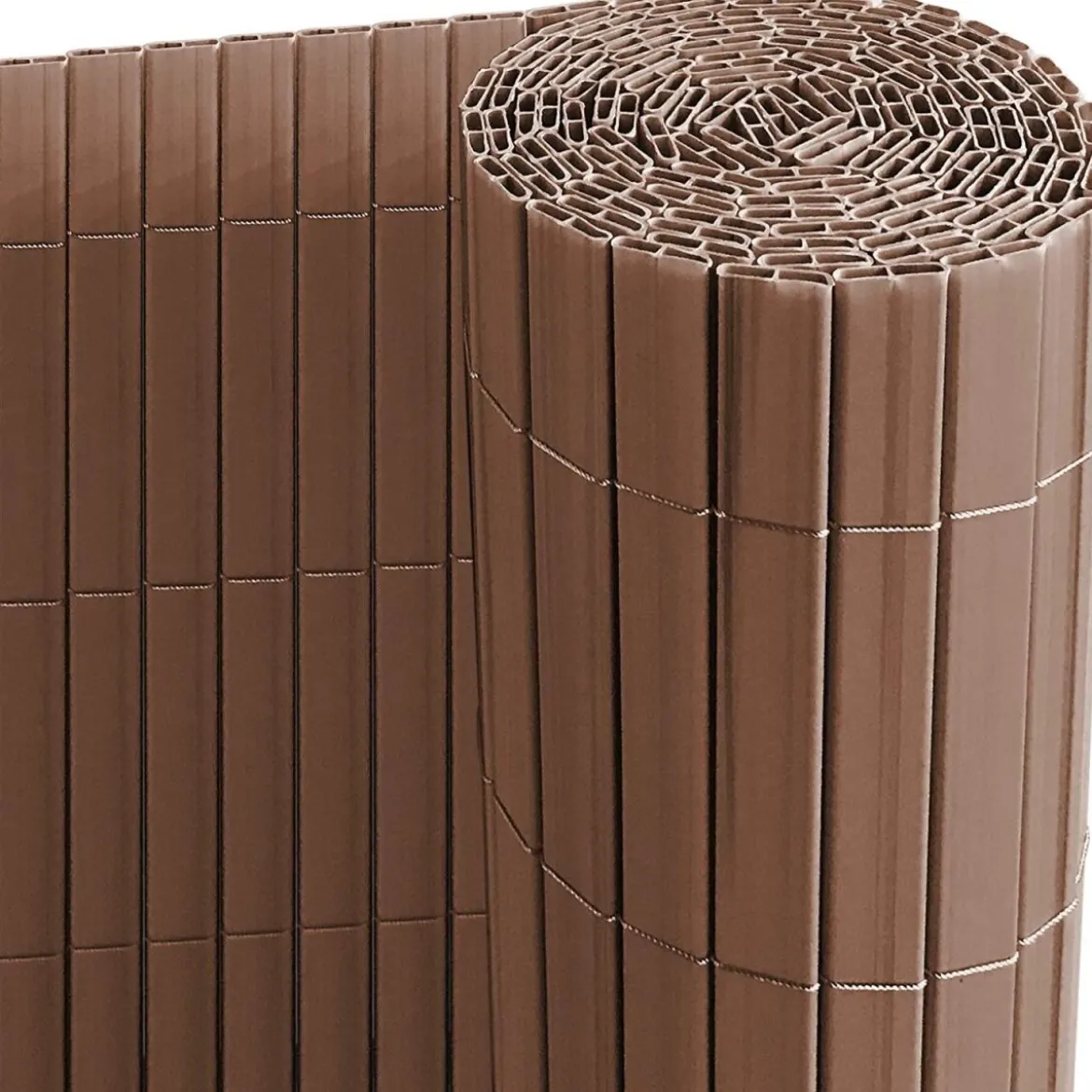 Ribelli PVC Sichtschutzmatte Sichtschutzzaun Windschutz 100 x 300, braun - B-Ware Sonstiges
