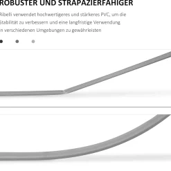 Ribelli PVC Sichtschutzmatte, 160 x 500 cm, anthrazit - B-Ware sehr gut