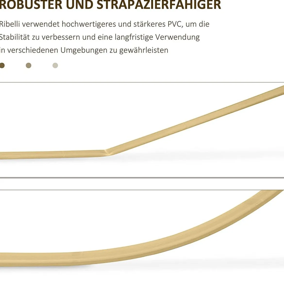 Ribelli PVC Sichtschutzmatte, 90 x 300 cm, Bambus - B-Ware neuwertig