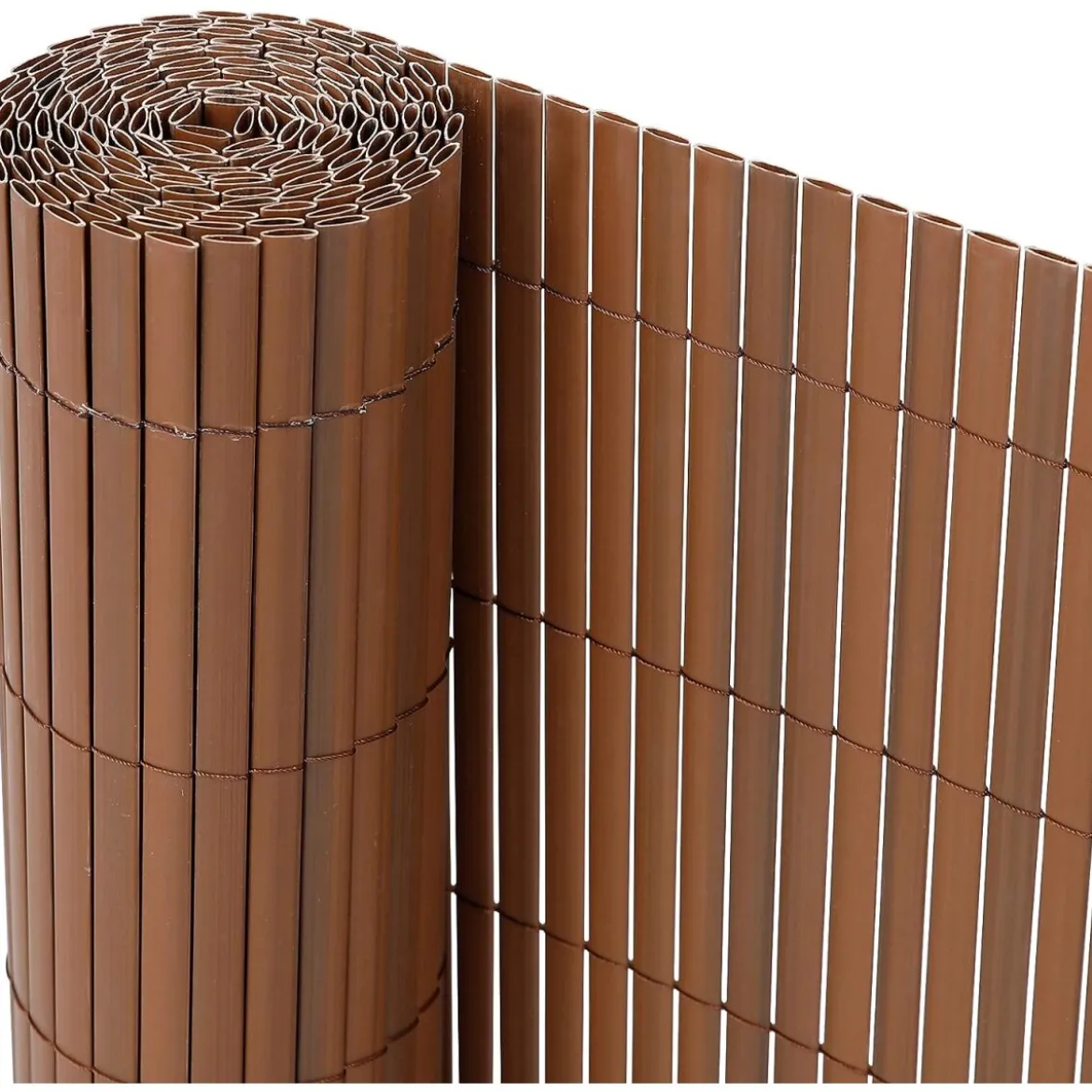Ribelli PVC Sichtschutzmatte, 1 x 3 m, braun - B-Ware neuwertig