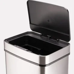 Ribelli Sensor Mülleimer, 4 Fächer, 72 L, silber - B-Ware sehr gut