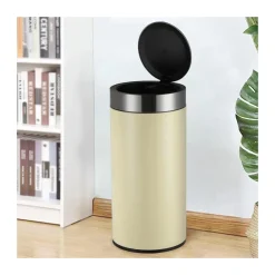 Ribelli Sensor Mülleimer 30L, rund, Mandel - B-Ware neuwertig
