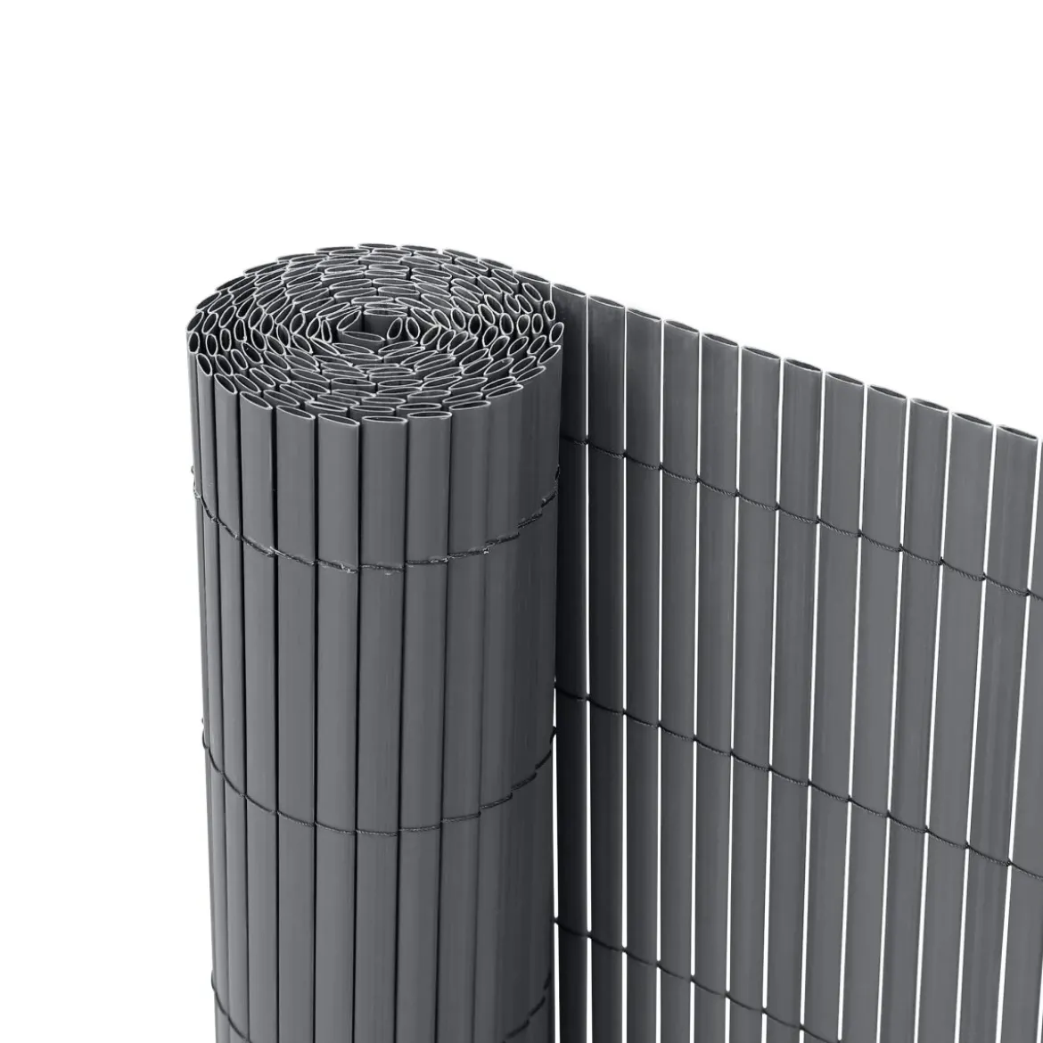 Ribelli Sichtschutzmatte, aus PVC, 120 x 400 cm, anthrazit - B-Ware neuwertig
