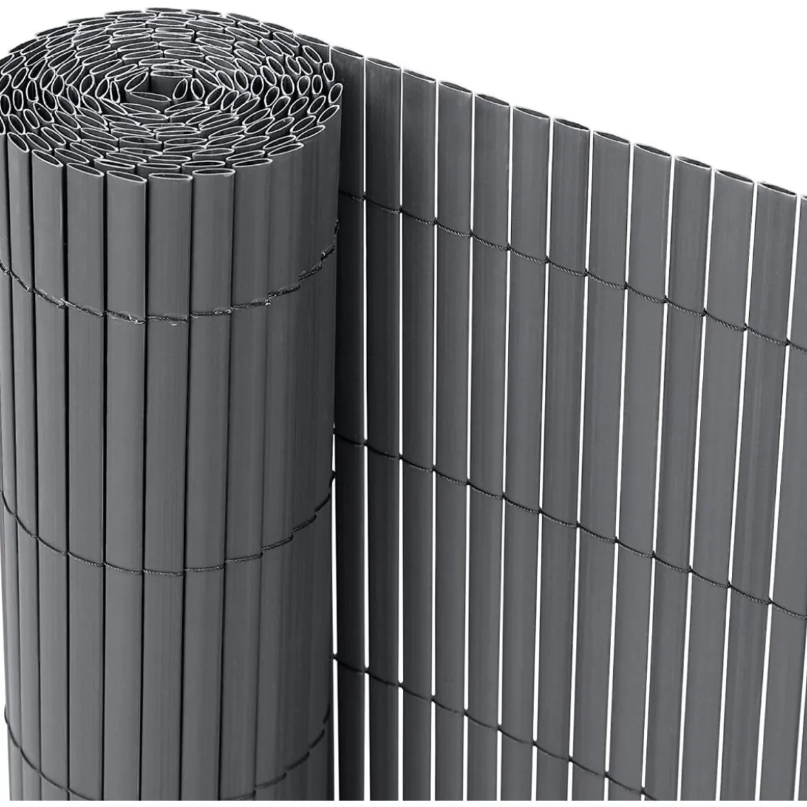 Ribelli® Sichtschutzmatte, aus PVC, 120 x 300 cm, anthrazit - B-Ware neuwertig