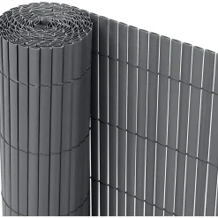 Ribelli Sichtschutzmatte, aus PVC, 160 x 400 cm, anthrazit - B-Ware neuwertig