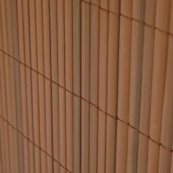Ribelli Sichtschutzmatte, aus PVC, 120 x 400 cm, braun - B-Ware neuwertig