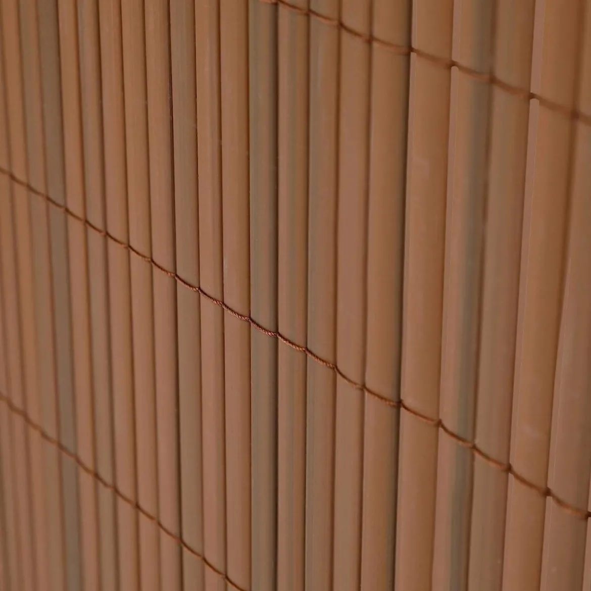 Ribelli Sichtschutzmatte, aus PVC, 120 x 400 cm, braun - B-Ware neuwertig