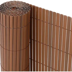 Ribelli Sichtschutzmatte, aus PVC, 120 x 400 cm, braun - B-Ware neuwertig