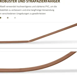 Ribelli Sichtschutzmatte, aus PVC, 90 x 400 cm, braun - B-Ware sehr gut