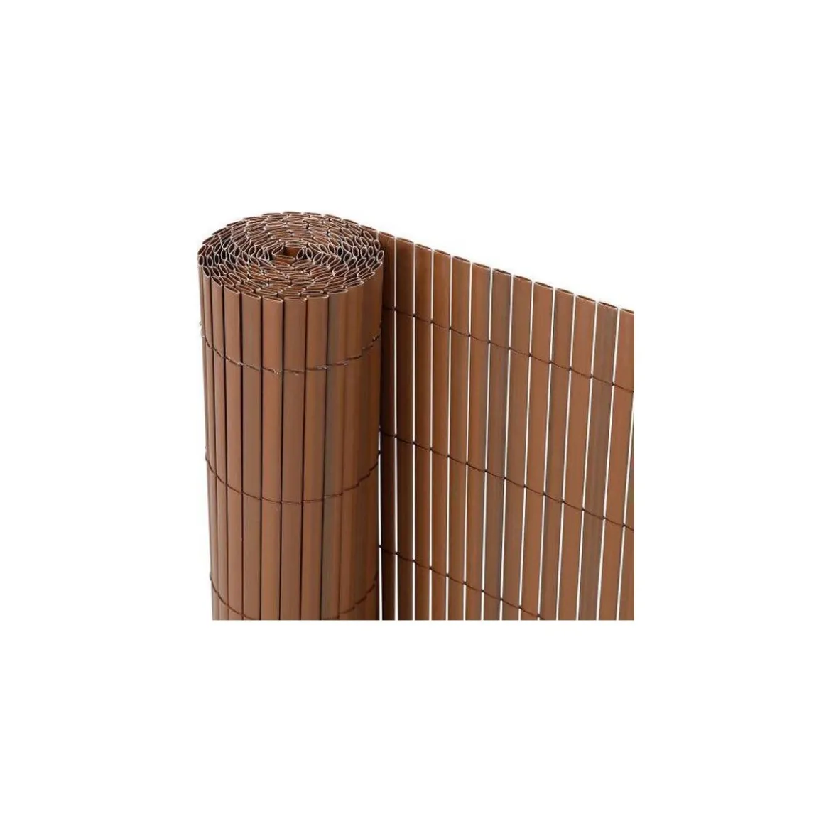 Ribelli Sichtschutzmatte Zaunsichtschutz PVC ca. 1,6 x 4m, braun - B-Ware neuwertig