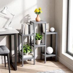Ribelli 6-stufiges Blumenregal, grau - B-Ware sehr gut