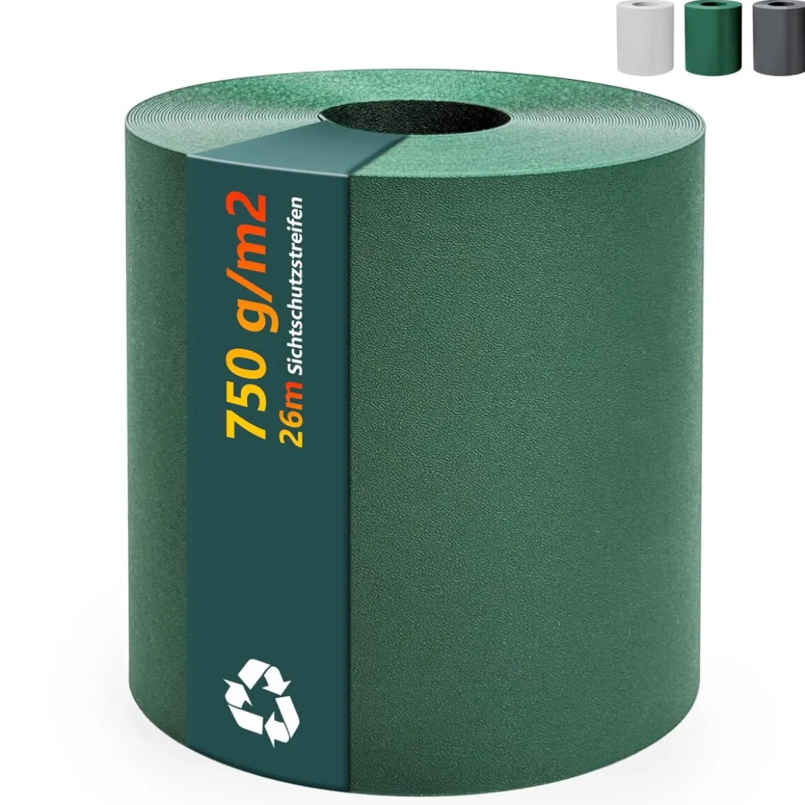 Ribelli Zaunelement, mit Lederstruktur, (grün) - B-Ware neuwertig