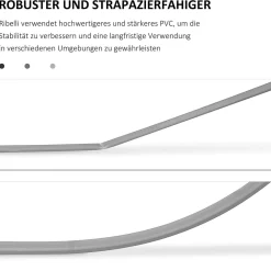 Ribelli® Zaunsichtschutz, PVC, ca. 80 x 400 cm, anthrazit - B-Ware sonstiges