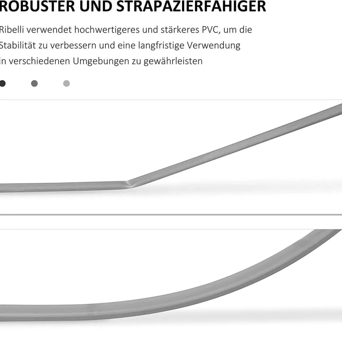 Ribelli® Zaunsichtschutz, PVC, ca. 80 x 400 cm, anthrazit - B-Ware sonstiges