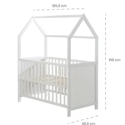 roba Hausbett, 60 x 120 cm, weiß - B-Ware sehr gut