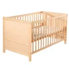 roba® Kinderbett Gitterbett, 70 x 140 cm, Kombi-Kinderbett, natur - B-Ware neuwertig