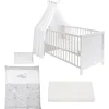 roba Kinderbettset Dream Big, 70 x 140 cm, weiß - B-Ware neuwertig