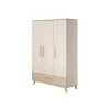 roba Kinderkleiderschrank 'Sidney' 3-türig, Cashmere / Dekor Eiche - B-Ware neuwertig
