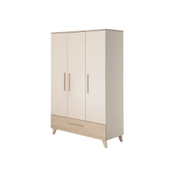 roba Kinderkleiderschrank 'Sidney' 3-türig, Cashmere / Dekor Eiche - B-Ware neuwertig