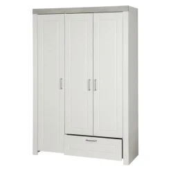 roba Kleiderschrank 'Felix', 3-türig, Weiß/Luna Elm - B-Ware sehr gut