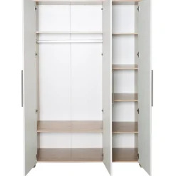 roba Kleiderschrank 'Malo', 3-türig, Weiß / Eichen-Dekor - B-Ware sehr gut