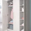 roba Kleiderschrank 'Maren 2', 3-türig, Lichtgrau/weiß - B-Ware neuwertig