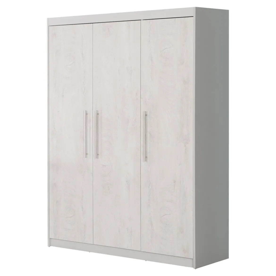roba Kleiderschrank 'Maren 2', 3-türig, Lichtgrau/weiß - B-Ware sehr gut