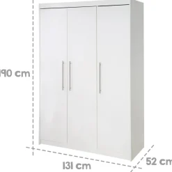 roba Kleiderschrank 'Maren', 3-türig, weiß - B-Ware neuwertig