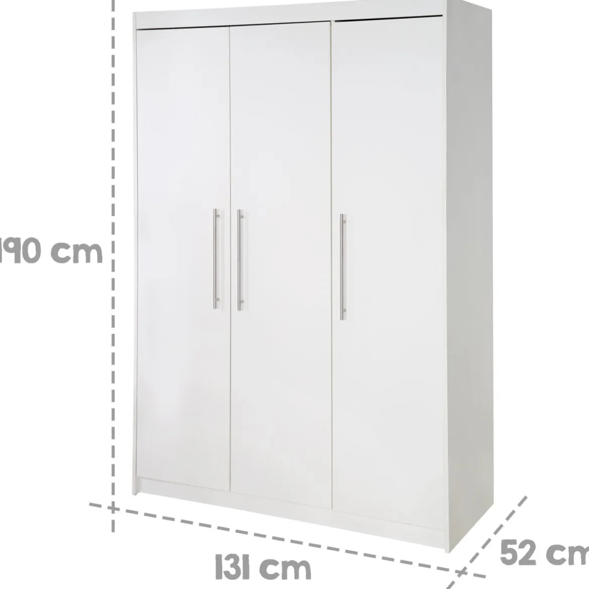 roba Kleiderschrank 'Maren', 3-türig, weiß - B-Ware sehr gut