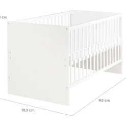 roba Kombi-Kinderbett 'Anton' 70 x140 cm, Babybett umbaubar zum Juniorbett, inkl. Umbauecken, 3-Fach höhenverstellbar - B-Ware