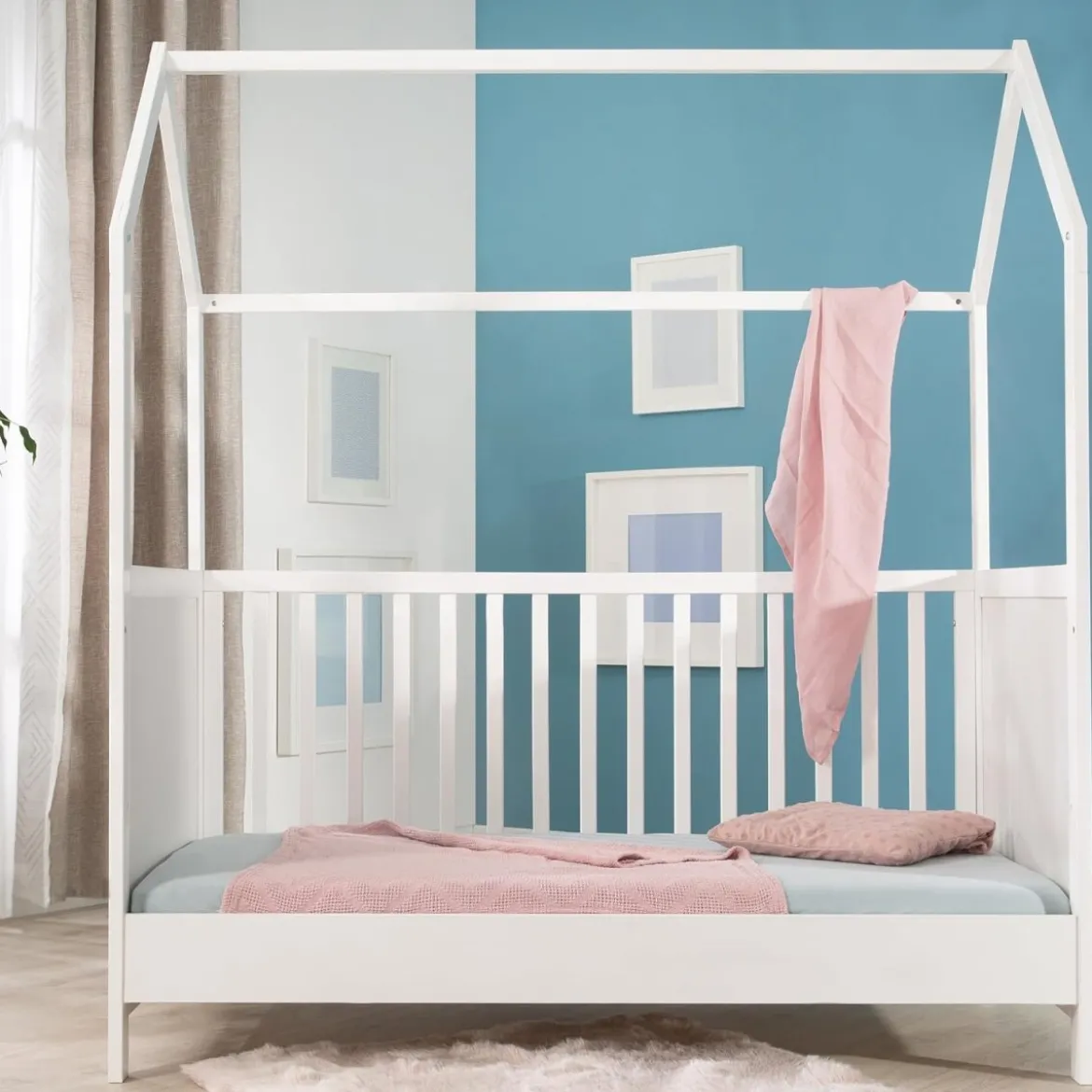 roba Kombi-Kinderbett, 3-fach verstellbar, 70 x 140 cm, weiß - B-Ware neuwertig