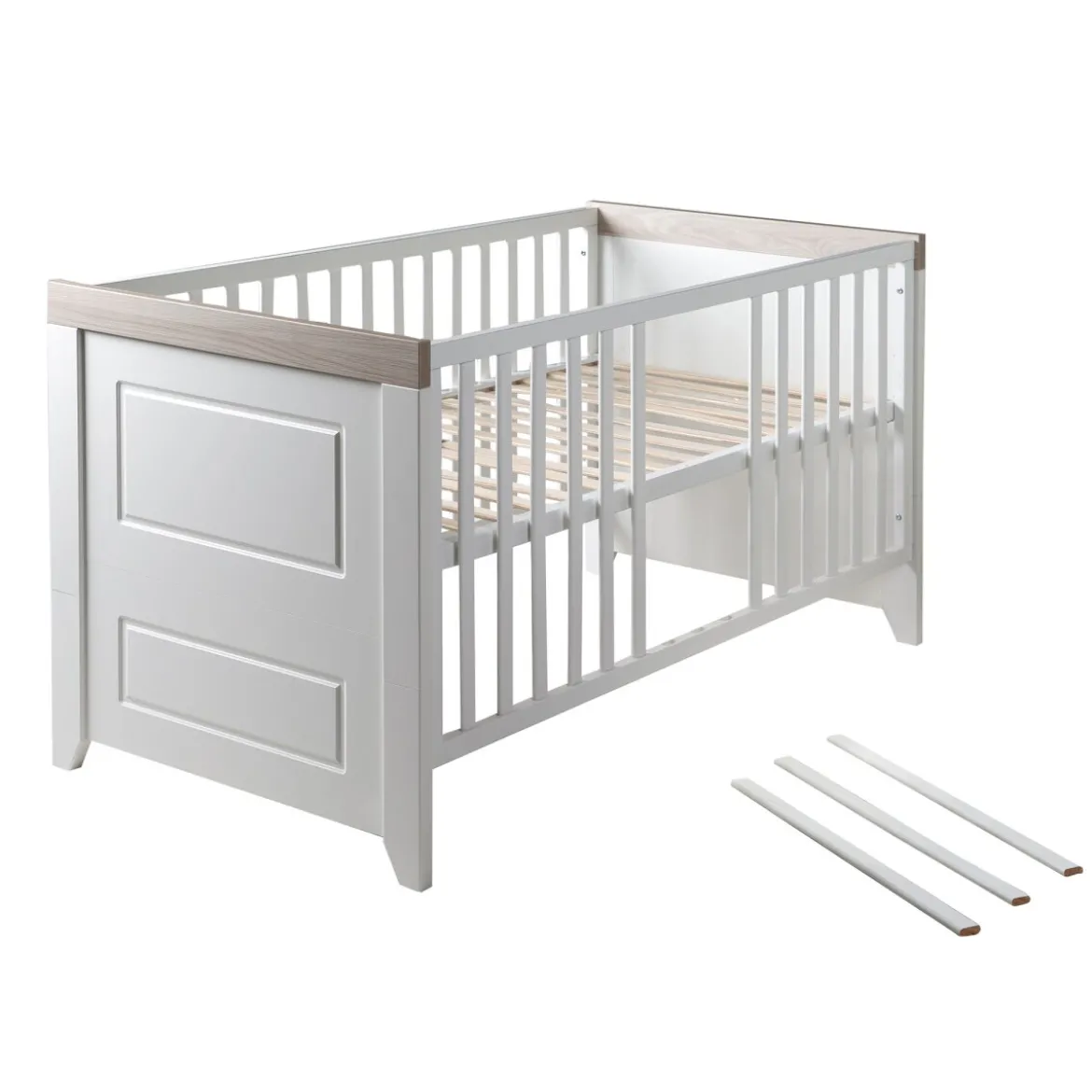 roba Kombi-Kinderbett 'Felicia', 70 x 140 cm, weiß / Luna Elm - B-Ware neuwertig