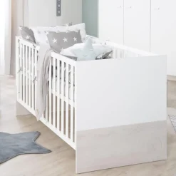 roba Kombi-Kinderbett Julia, 70 x 140 cm, weiß/Eiche - B-Ware neuwertig