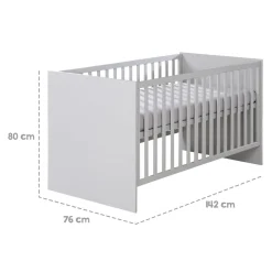 roba Kombi-Kinderbett Lea, 70 x 140 cm, grau - B-Ware