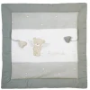 roba Krabbeldecke 'Heartbreaker', 100 x 100 cm, Spiel-/ Laufgittereinlage, grau - B-Ware neuwertig