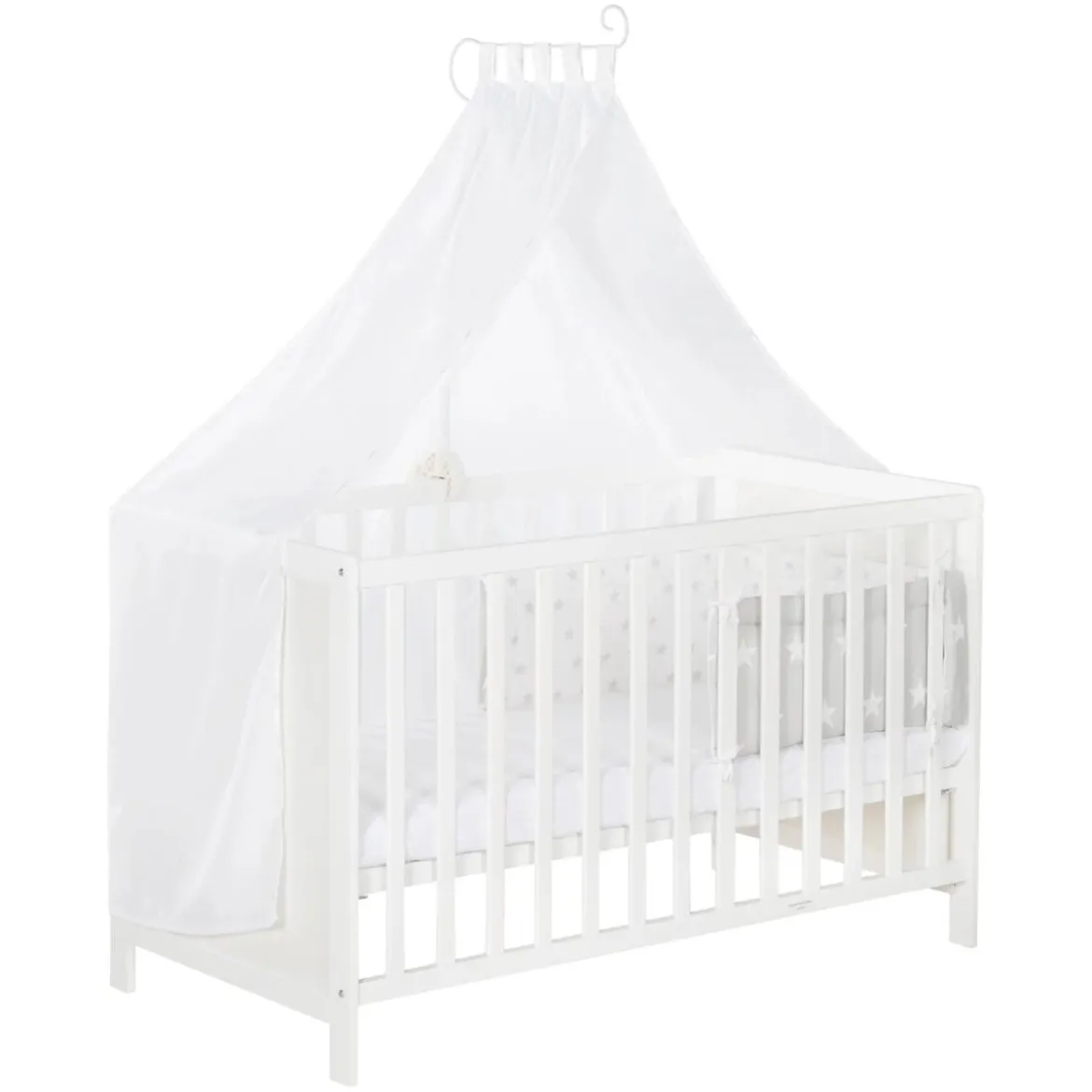 roba Multifunktionsbett mit Beistellfunktion RK0176W-16V191, 60x120 cm, weiß - B-Ware sehr gut