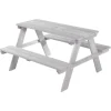 roba 'Outdoor +' Kindersitzgruppe, wetterfest, aus Massivholz, grau - B-Ware