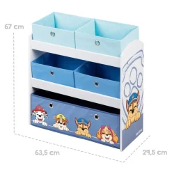 roba »Paw Patrol« Spielregal, mit Stoffboxen - B-Ware neuwertig