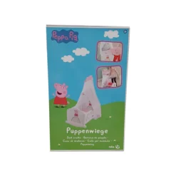 roba Puppenwiege Peppa Pig, inkl. textiler Ausstattung, weiß lackiert- B-Ware neuwertig