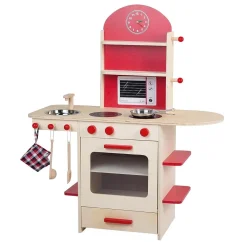roba Spielküche, aus Holz, weiß/rot - B-Ware sehr gut