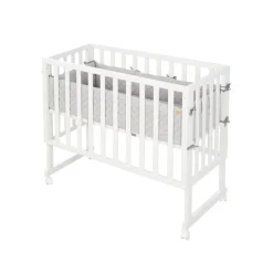 roba Stuben- & Beistellbett 3in1 mit Barriere, grau weiß - B-Ware