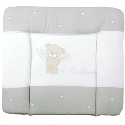 roba Wickelauflage Heartbreaker, 85 x 75 cm, beige/weiß - B-Ware neuwertig