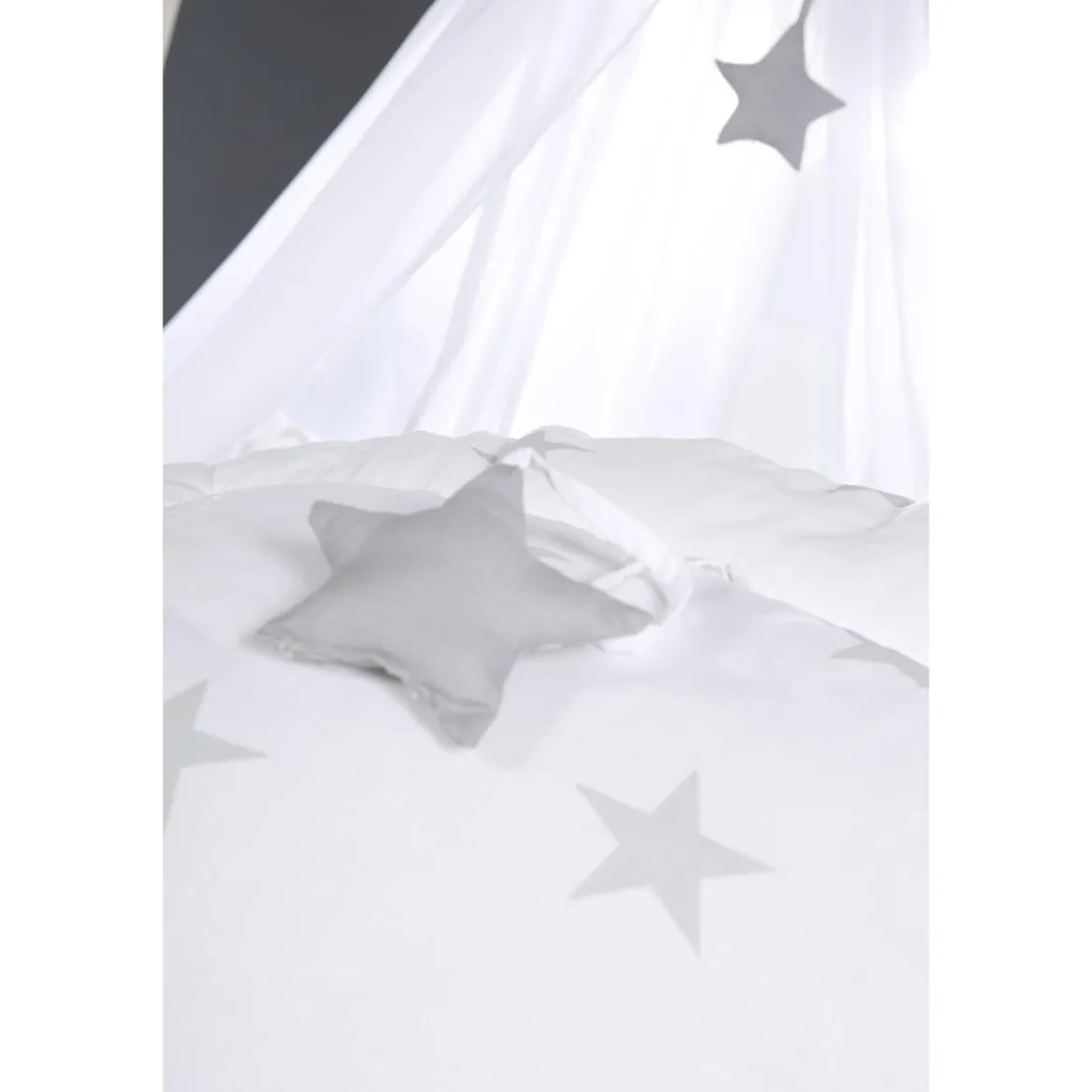 roba Wickelauflage Little Stars, 85 x 75 cm, Sterne Motiv/Weiß - B-Ware neuwertig