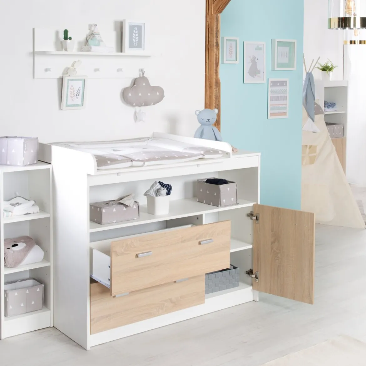 roba Wickelkommode 'Gabriella', mit Wickelansatz - B-Ware neuwertig